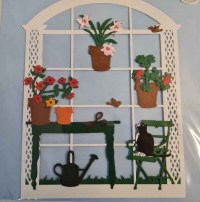 Fensterbild Gartenfenster19x15cm 17.50